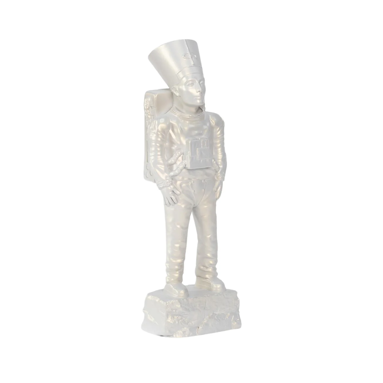 XL Ancient Astronaut Nefertiti (Pearl White) - Image 3